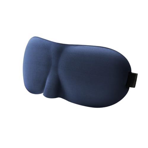 アイマスク 2 Pieces, Sleep Mask, Sleep Travel Eye Mask, Light Mask スリープマスク(Navy blue)