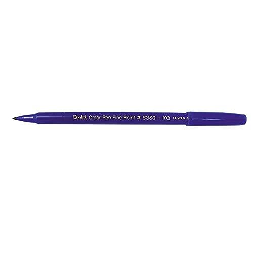 Image of Pentel Arts Color Pen, Blue, Box of 12 (S360-103)