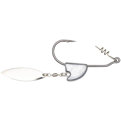 Strike King (TGBLB14-3/0) Tour Grade Belly Blade Fishing Lure, 999 - Nude, 1/4 oz, Raz-R-Blade Willow Blade