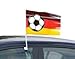 Produktbild bb10 Schmuck Deutschland Fußball Autofahne Autofensterfahne Autoflagge Fussballfahne für Autofenster