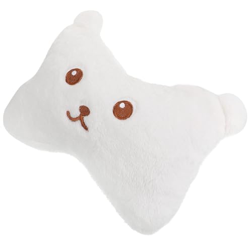 Outanaya 車用ネックピロー かわいい白熊デザイン 柔らかいぬいぐるみ素材 快適サポート 首肩ホッとする抱き枕 旅行や長運転になカー用品