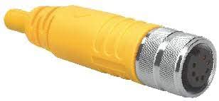 CSSMS CKMS 822-288-3, Cordset, Str M23 M 8P to Str M23 F 8P, 4X(12/18) AWG 3m, TPE YEL, U-37890