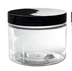 Faith Hope Love Home Pet Plastic Jar Cosmetic Empty Travel Storage Jar Makeup Face Cream Container, Multipurpose Jar for Lotion, Creams, Gels, Hand Lotion, Face Mist, Lip Balm. (Pack of 5, 50 ML)