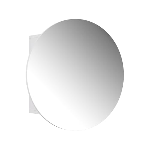 Vicco Badspiegelschrank Weiß Loki 60x60x17 cm - Badezimmerschrank mit Spiegel, Schnell & einfach an der Wand montiert