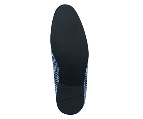 Image of Amali Men's Embellished Velvet Tuxedo Loafers, Smoking Slippers