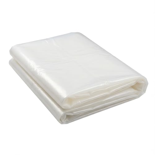 Feuilles de polyéthylène transparentes Woobroo 0,14mm lot de 2 bâche plastique réutilisable