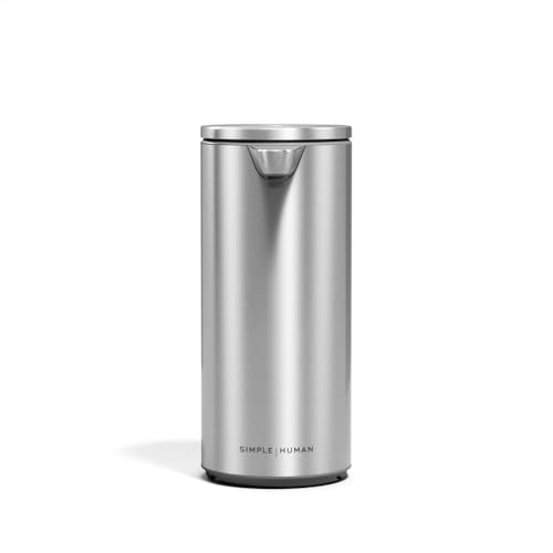 simplehuman 9 oz. Touch-Free Automatic Rechargeable Sensor Pump, Brushed Stainless