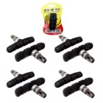 4 Par Sapata Freio Bicicleta Bike Gts V-Brake Orbital 70Mm Borracha Freio Bicicleta Black Kit Adapta