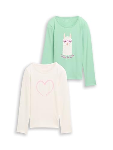 T-Shirt à Manches Longues Fille TOM TAILOR 1049304 Lot de 2 Mode Enfant