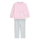 adidas Baby - Mädchen Seasonals Sweat Set Infants Track_Suit, clear pink/black, 18-24 Months
