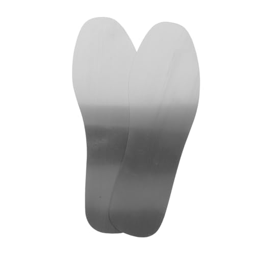 UKCOCO 2 piezas Plantillas de Acero Inoxidable Antiperforación para Botas de Trabajo Insertos Metálicos Resistentes para Hombres y Mujeres Diseño Delgado Antideslizante para Estabilidad