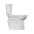 American Standard 215TA105.020 Cadet PRO Two-Piece, Extra Tall Height, Right Trip Lever, 12-Inch Rough, Elongated Front, White, 1.28 GPF