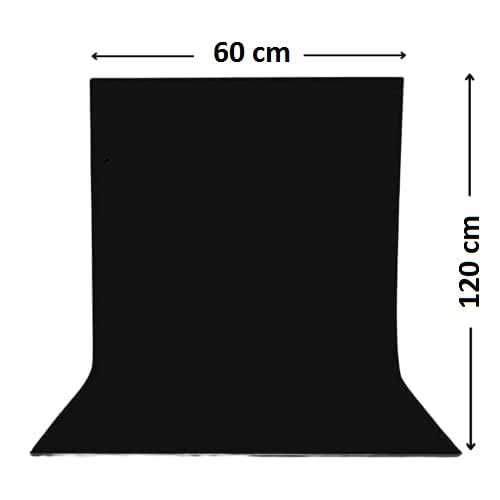 Image of SMILEDRIVE Photography Background Sheets, 60 x 120 cm, Black & Pink | Waterproof, Wrinklefree, PVC Material