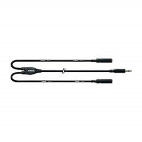 Cordial CFY 0,3 WYY - Cable mini jack (3.5 mm, adaptador, estéreo, hembra), color negro