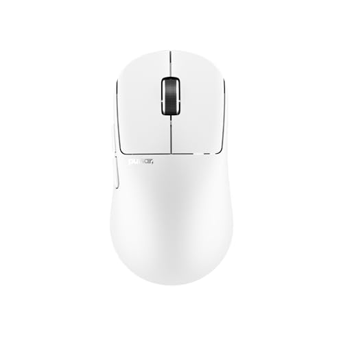 Image of Pulsar Gaming Gears X2N Crazylight Wireless Gaming Mouse, Ultra Lightweight 1.38 oz (39g), Optical Switch, 32000 DPI, 750 IPS, XS-1 Sensor, 8k Compatible (Medium, Uyuni White)