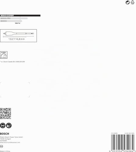 Bosch 7x EXPERT Self Cut Speed Flachfräsbohrer-Sets (für Weichholz, Spanplatte, Ø 16-32 mm… – Ansicht 4