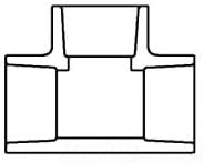 401-040 4in SXS TEE SCH-40 PVC SPEARS MFG. CO. 9205