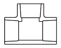 401-060 6in SXS TEE SCH-40 PVC SPEARS MFG. CO. 9207