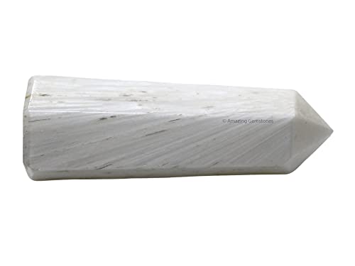 Image of Amazing Gemstone Scolecite Crystal Towers - Natural Healing Crystal Point Obelisk for Reiki Healing and Crystal Grid (2 inch to 3 inch INCH)