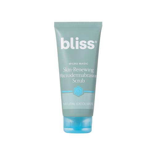Bliss Micro Magic Skin-renewing Microdermabrasion Scrub | Smoothing Volcanic Pumice & Purifying Kaolin Clay | Refreshed Glow Straight-from-the-Spa | T