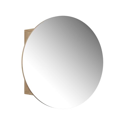 Vicco Armoire de Toilette Loki, Chêne de Force doré, 60x60cm avec 2 Compartiments