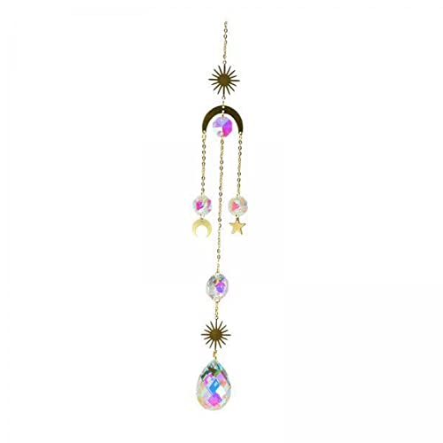 2xCrystal Sun Catchers Hanging Ornaments Decor for Window Home Garden C-image-25