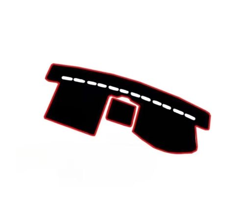 Tapis de tableau de bord rouge VW Touran MK1 anti-reflet solaire