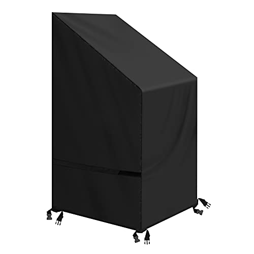 Kovshuiwe Fundas para Sillas Protectora para sillas,Funda Protectora para Silla de Jardín,Impermeable 420D Oxford Resistente al Agua Protección,contra la Intemperie Resistente al Agua(120x65x65/80 cm) Cover