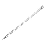 Veemoon Tragbarer Erdungsstab aus Kupfer 12mm X 300mm mit Galvanisierter Oberfläche Blitzschutz und Schnelle Erdung für Elektro und Weidezäune im Außenbereich