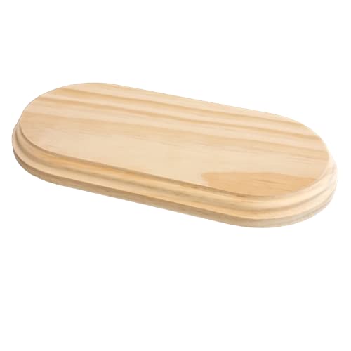 Peana rectangular esquinas redondeadas. En pino macizo, crudo. Se puede pintar. Diferentes medidas. (27 * 13 cms)