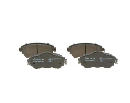 BOSCH Plaquettes de freins Avant Épaisseur 18,5mm 0 986 494 690 Compatible avec CITROËN C4 II 5 portes B7, NC C4 II Van / 3/5 portes NC