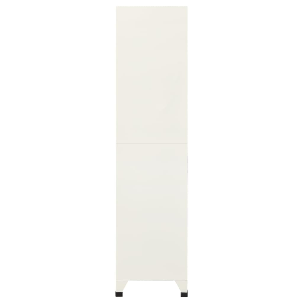 vidaXL Armadietto con Serratura Grigio e Blu 90x45x180cm Acciaio