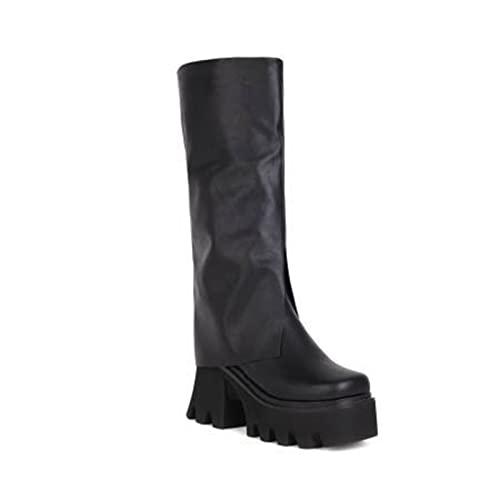 Bottes de mode automne hiver pour femmes avec talons hauts 9cm de cheminée
