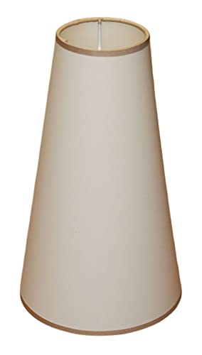 Abat-jour 180 x 90 x 300 mm Diamètre inférieur x diamètre supérieur x hauteur | Imitation coton écru | Pour douille E14 petit | Abat-jour 18 x 90 x 30 cm
