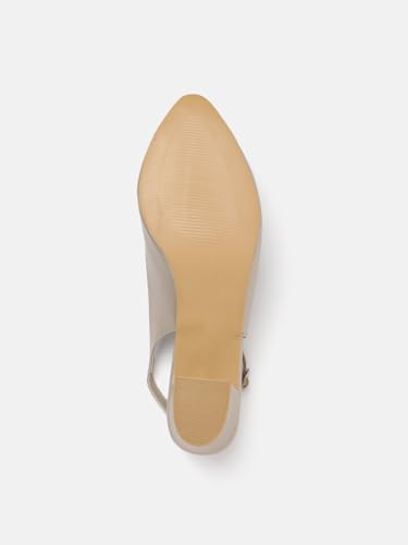 Image of Marc Loire Women's Pointed Toe Block Heel Pumps for Office, Party and Formal Occasions