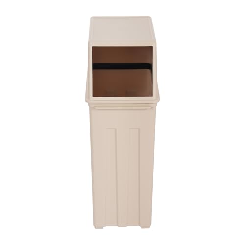 Caneca de Basura Slim 30L con Tapa Basculante Caqui miniatura 5