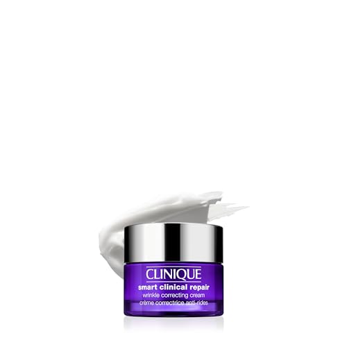 Clinique Smart Clinical Repair Wrinkle Correcting Anti Aging Face Cream With Hyaluronic Acid + Peptides For All Skin Types | Hydrating, Mini Travel Size, 0.5 Fl Oz