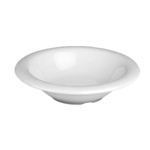 CR5044W Salad Bowl, 4 oz., 4-3/4" Dia., Break-Resistant, Dishwasher Safe, Melamine, White, BPA Free, NSF, Pack of 12