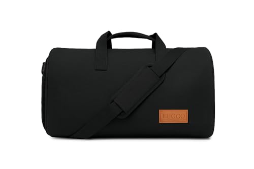 Image of FUOCO Convertible Garment Duffel Bag for Travel - 2 in 1 Suit Carry On Bag Wrinkle Free Clothes Organizer with Shoe Compartment Waterproof Business Travel Bag for Men Women