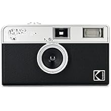 Half Frame 35mm Reusable Film Camera with Built‑in Flash – Focus‑Free, Lightweight, Easy‑to‑Use (Black) (Film & Battery Not Included)
