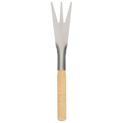DOITOOL Paleta de Jardín Dentada de Acero Inoxidable 3 Dientes Herramienta Manual para Jardinería Adecuado para Plantar Verduras y Flores Resistente y Ergonómica 1 Unidad
