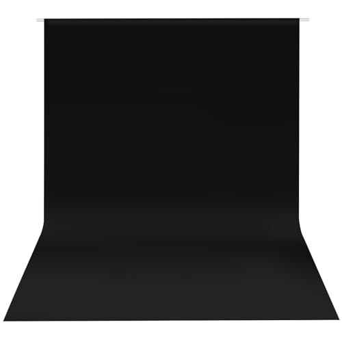 HEMMOTOP Black 10x8 ft Photo Backdrop