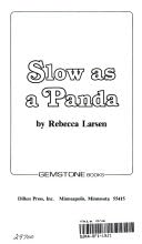 Hardcover Slow As a Panda (Gemstone Books) Book
