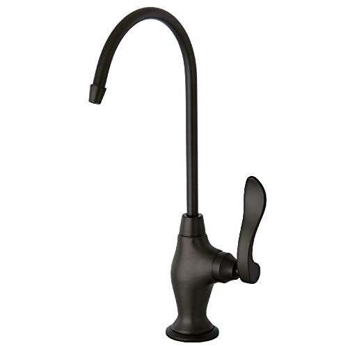 Gourmetier KS3195NFL Nuwave Fransız Tek Kolu Su Filtrasyon Musluğu, Yağ Ovuşturdu Bronz, 10,81 x 4,63 x 1,75