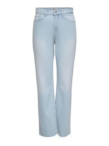 Jean droit ONLY ONLRILEY taille haute, idéal pour vos tenues de bureau et sorties