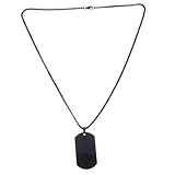 Cadena de placa de identificación: sencillo collar de placa de identificación siempre es por los hombres de moda, seguramente será un buen para su esposo, o su hijo para cumpleaños, aniversario, día del , día de san valentín y día de navidad, placa de identificación