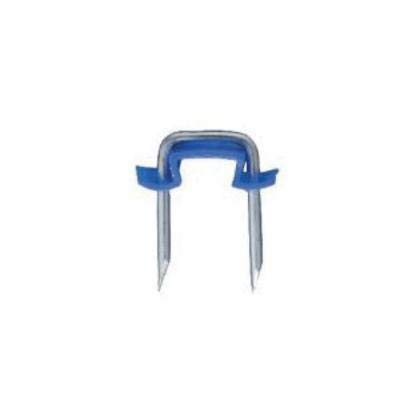 SN40IB500 Cable Staple, 1/2 in W Crown, 1 in L Leg, Carbon Steel, Zinc Plated
