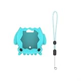 Risveglio Paradise - Funda de silicona, a prueba de golpes, a prueba de polvo, con cordón, para piel suave, accesorio de dispositivo de juego para consola de mascotas (azul lago)