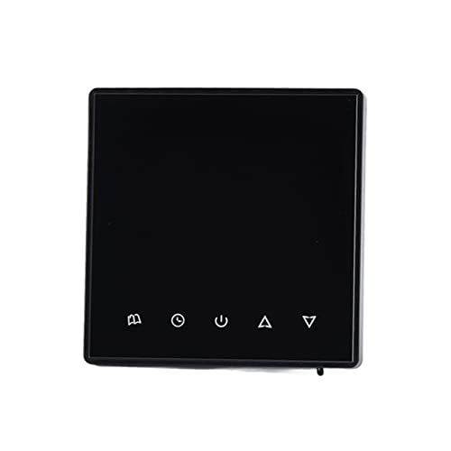 Termostato Programable para Controlador de Aire Acondicionado Inteligente para AC220V Restaurant Hotel Office PC+ABS (Black)
