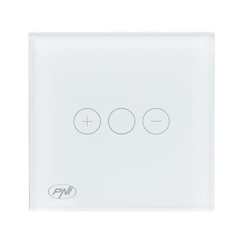 PNI SafeHome DIM101 Interrupteur tactile et variateur d'intensité 1 x 700 W Live Wire sans zéro Verre
